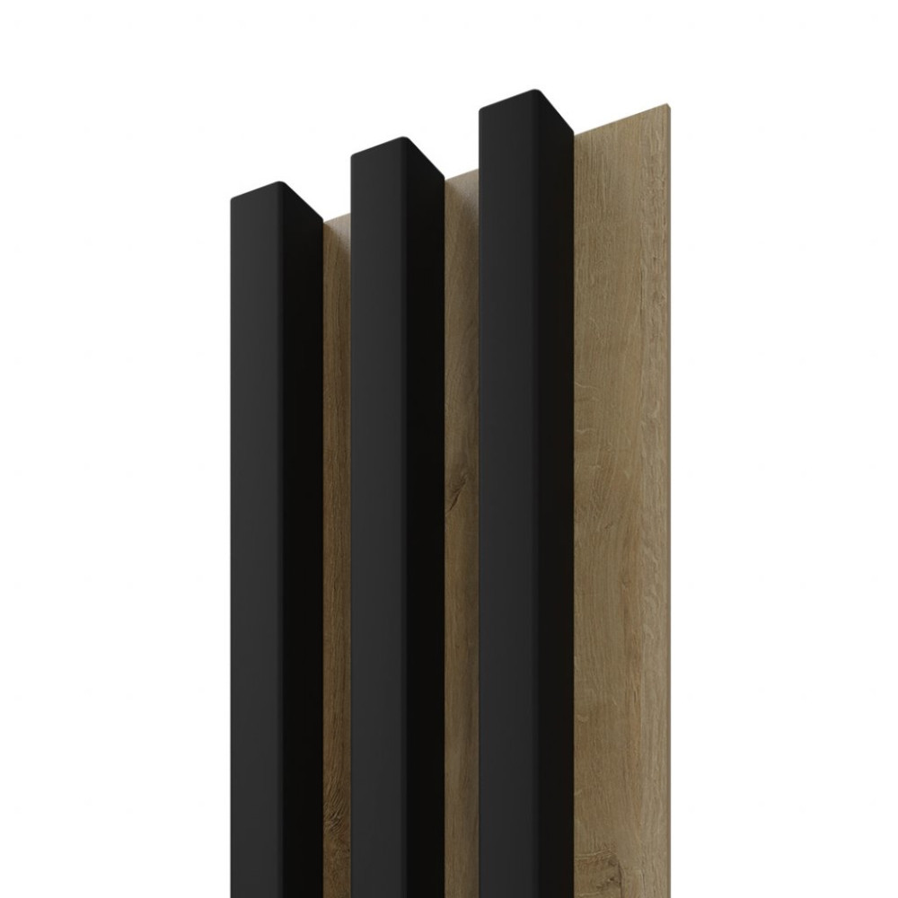 Linea Slim Panel Black Oak Fa Lamella Stegu Falburkola