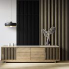 Linea 1 Panel (black/ oak) fa lamella
