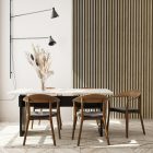 Linea 1 Panel (oak/ black) fa lamella