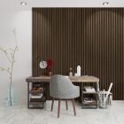 Linea ACOUSTIC PROline esotica/black 2400mm x 605mm akusztikus falpanel - lamella falburkolat