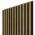 Linea ACOUSTIC PROline oak/black 2400mm x 605mm akusztikus falpanel - lamella falburkolat