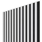 Linea ACOUSTIC PROline white/black 2400mm x 605mm akusztikus falpanel - lamella falburkolat