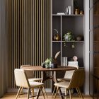 Linea Slim 1 Panel tölgy/fekete (oak/ black) fa lamella