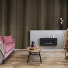 Linea Slim 3 Panel (black/oak) fa lamella