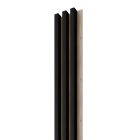 Linea Slim 3 Panel (black/oak) fa lamella