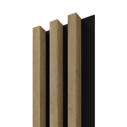 Linea Slim 3 Panel (oak/black) fa lamella