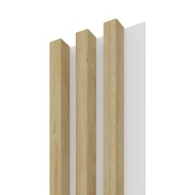 Linea Slim 3 Panel (oak/white) fa lamella
