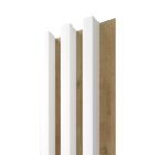 Linea Slim 3 Panel (white/oak) fa lamella