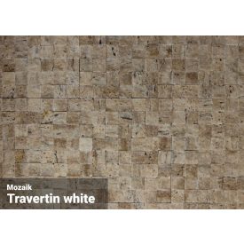 TRAVERTIN Mozaik fehér
